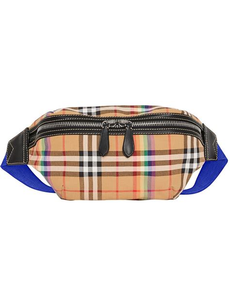 burberry rainbow check belt bag|Men’s Belt Bags .